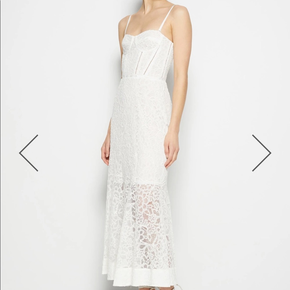 Jonathan Simkhai lace bustier midi